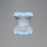 Sky Flower Garden Mesh Top