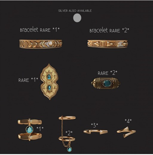 MINIMAL - Bracelet  *2* -Gold- RARE