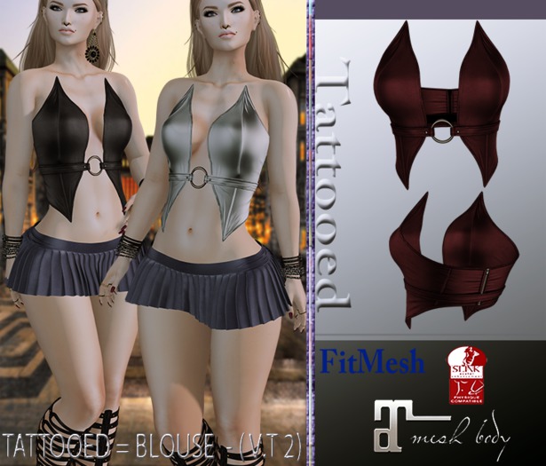 TATTOOED = BLOUSE  - ( V.T 2)