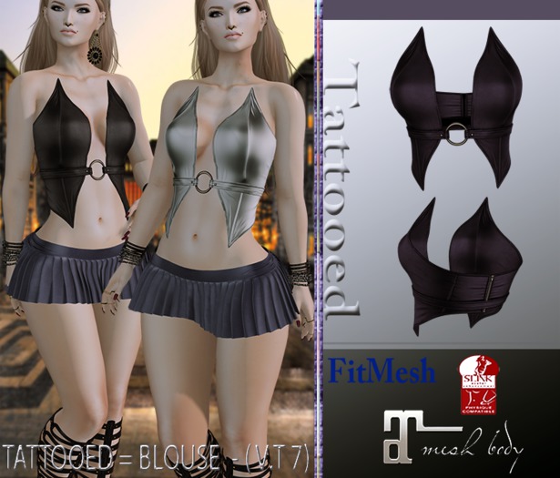TATTOOED = BLOUSE  - ( V.T 7)