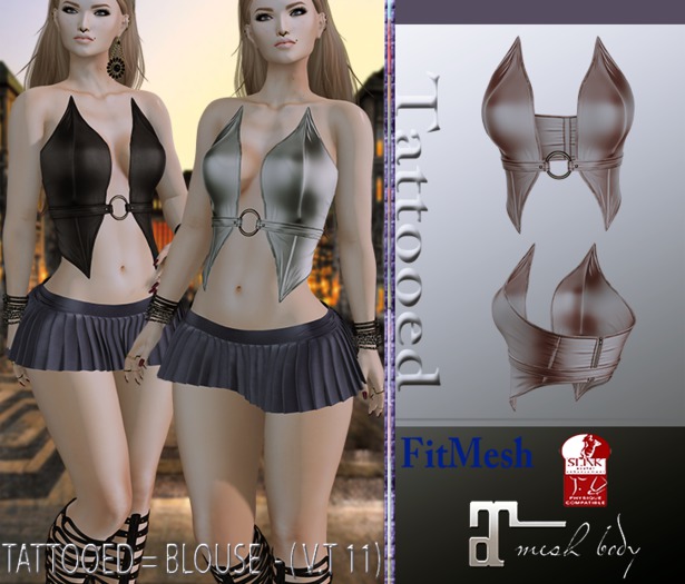 TATTOOED = BLOUSE  - ( V.T 11)