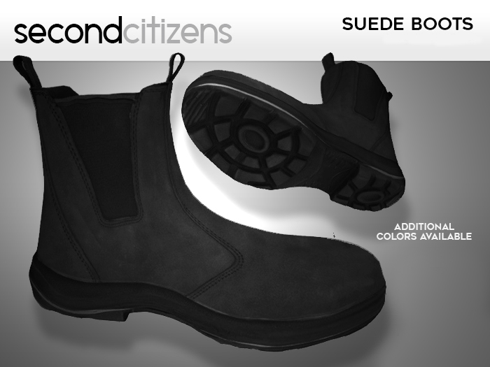 SC - Suede Boots - Black