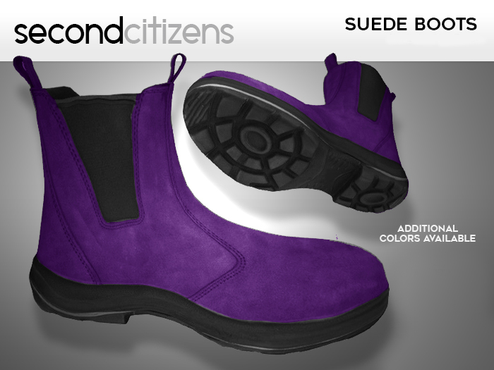 SC - Suede Boots - Purple
