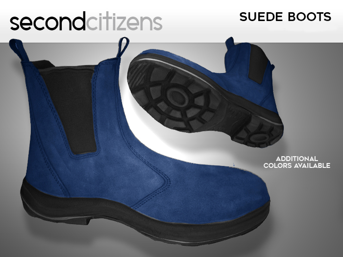 SC - Suede Boots - Blue