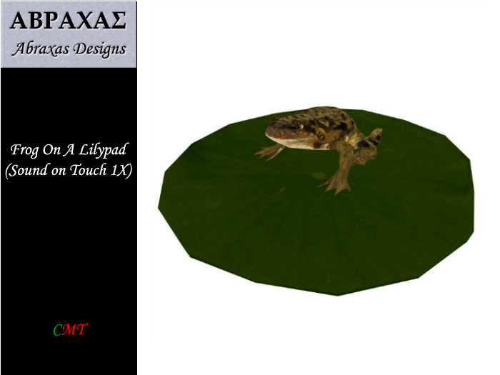 Frog On A Lilypad (Sound on Touch 1X)