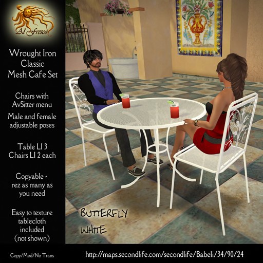 Cafe-Table-Set-Butterfly-White