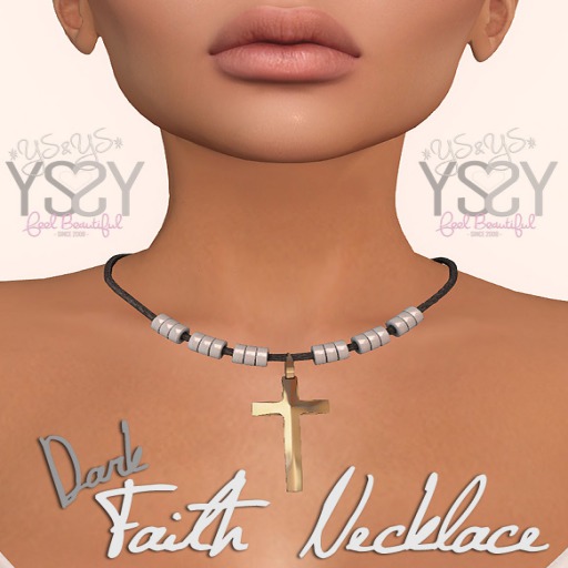 *YS&YS* Faith Necklace dark [WEAR ME]