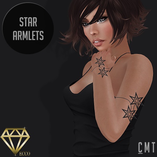 .:ECCO:. Star Armlets - Black