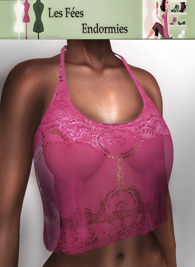 ::LFE::Linda top transparent veil ROSE F