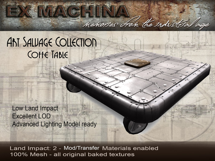 Art Salvage - Coffee Table by Ex Machina