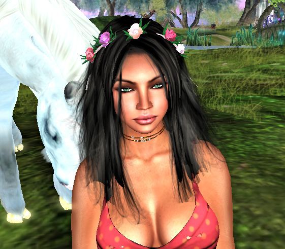 Head band rose ribbon mp