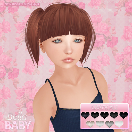:*BABY*: Hair BELLA - Grayscale
