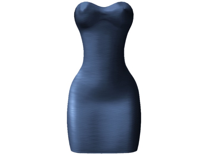 Kaithleen's Metalic Shell Dress - Blue