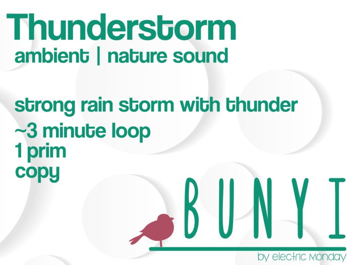 Aioku Nature Sounds-Thunder Rain