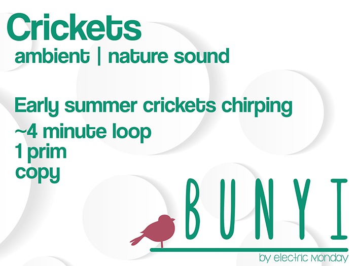 Aioku Nature Sounds- Cricket Chrips