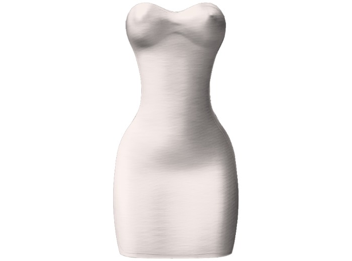 Kaithleen's Metalic Shell Dress - White