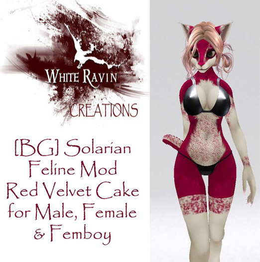 White Ravin Creations - Red Velvet Cake Mod Male Female FemBoy