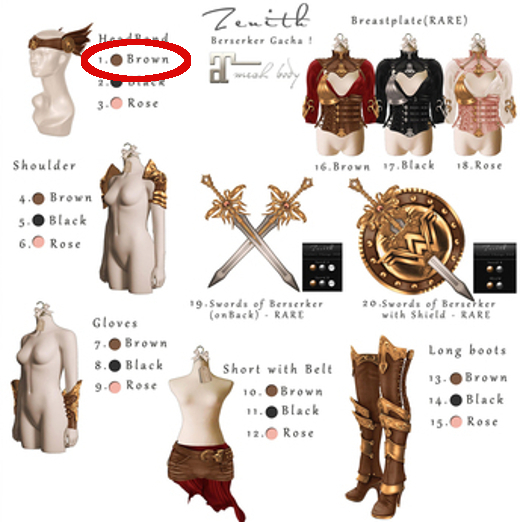 =Zenith=Berserker HeadBand(Brown)