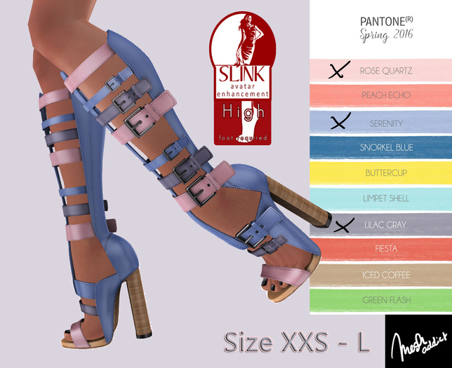 .: MB :. Slink High Gladiator Boots  ~ serenity main rose lilac