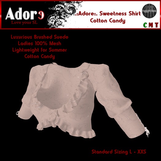.:Adore:. Ladies Sweetness Shirt - Cotton Candy