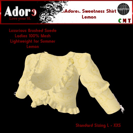 .:Adore:. Ladies Sweetness Shirt - Lemon