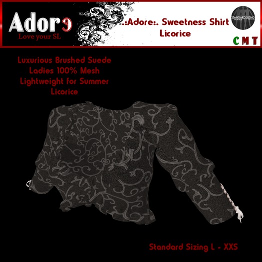 .:Adore:. Ladies Sweetness Shirt - Licorice