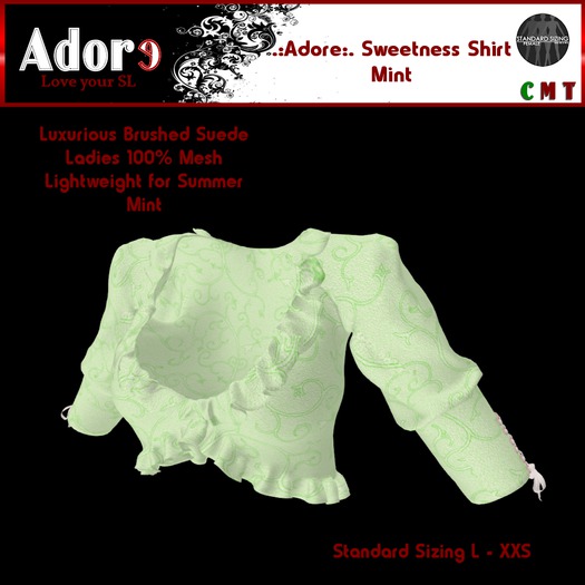 .:Adore:. Ladies Sweetness Shirt - Mint