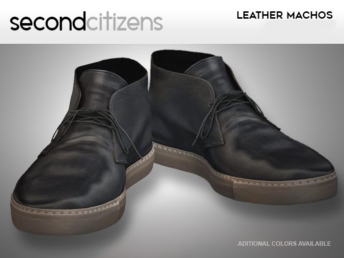 SC - Leather Machos - Black