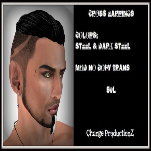 .::C.P::. CROSS EARRINGS