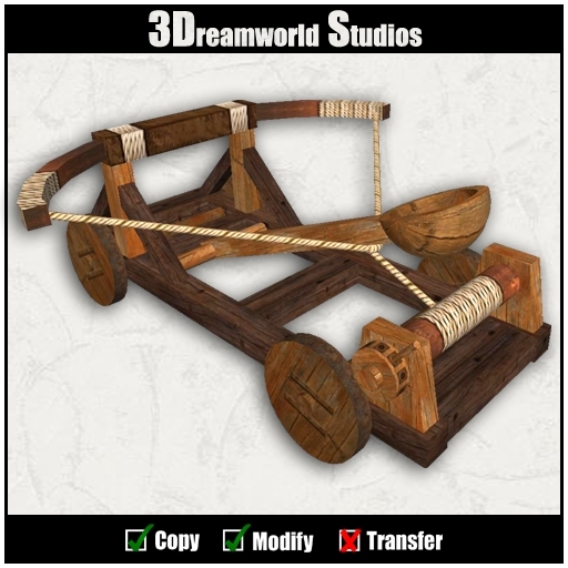 Second Life Marketplace Medieval Catapult