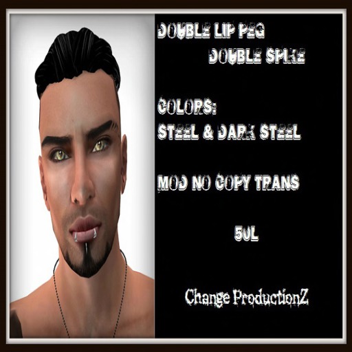 .::C.P::. DOUBLE LIP PEG DOUBLE SPIKE