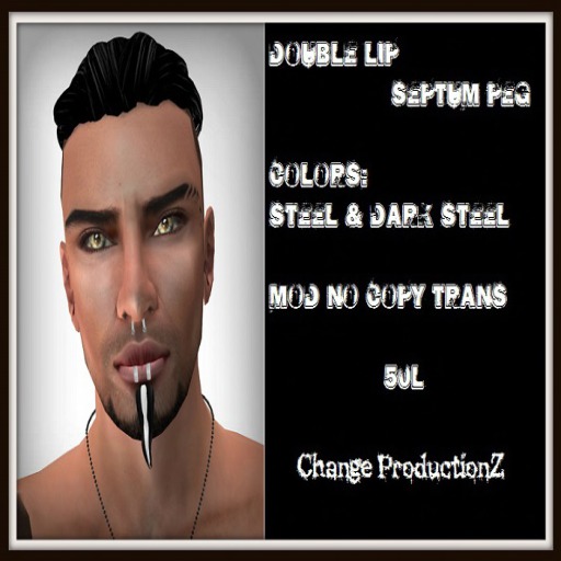 .::C.P::. DOUBLE LIP SEPTUM PEG