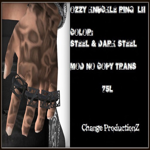 .::C.P::. OZZY KNUCKLE RING