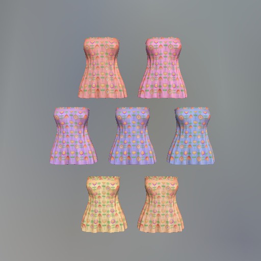 Flower Garden Mesh Tunic Top F box