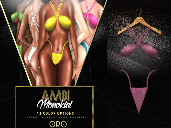 ORO - Ambi Monokini - Rose