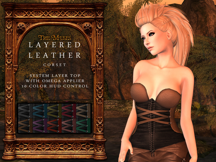 The Muses . Leather Layered Corset . Omega Applier