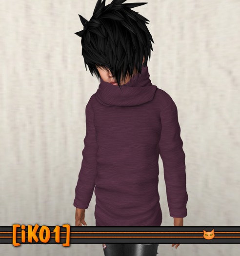 [iK01] Thick Cotton Sweater - Raisin  KID/SMB