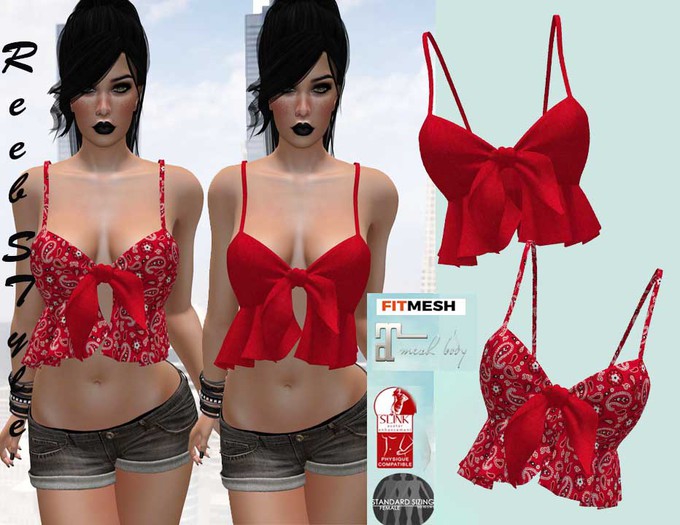 418-Reeb STyle didim Red top