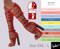 .: MB :. 50% BLACK FRIDAY SALE Gladiator Boots ~ Pantone Spring 2016 FIESTA