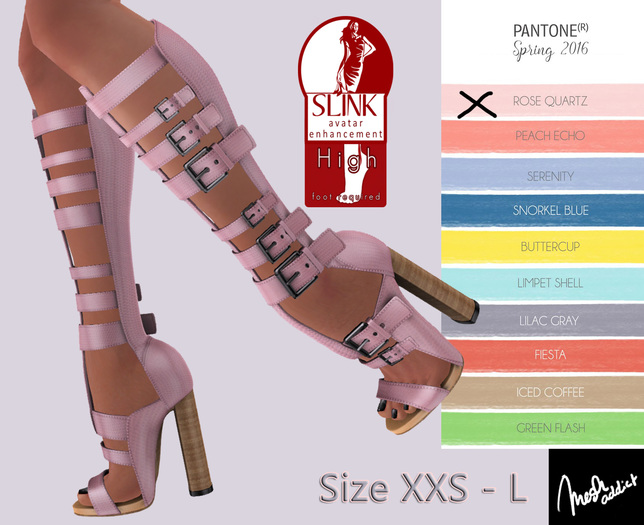 .: MB :. Gladiator Boots  ~ Pantone Spring 2016 ROSE QUARTZ