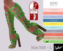 .: MB :. 50% BLACK FRIDAY SALE Gladiator Boots  ~ Pantone Spring 2016 GREEN FLASH