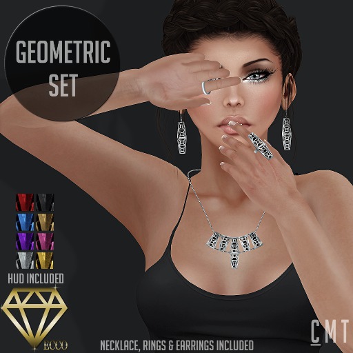 .:ECCO:. Geometric Set - Silver