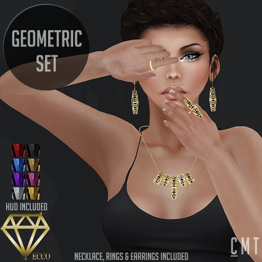 .:ECCO:. Geometric Set - Gold