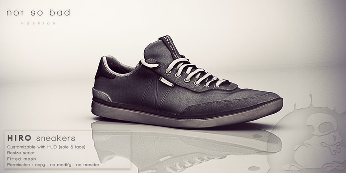 not so bad . mesh . HIRO sneakers . coal