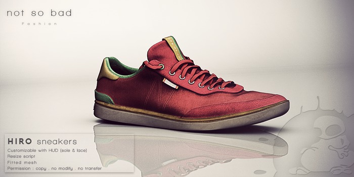 not so bad . mesh . HIRO sneakers . red