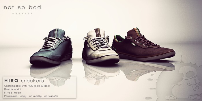 not so bad . mesh . HIRO sneakers . full pack 1 . 3 colors
