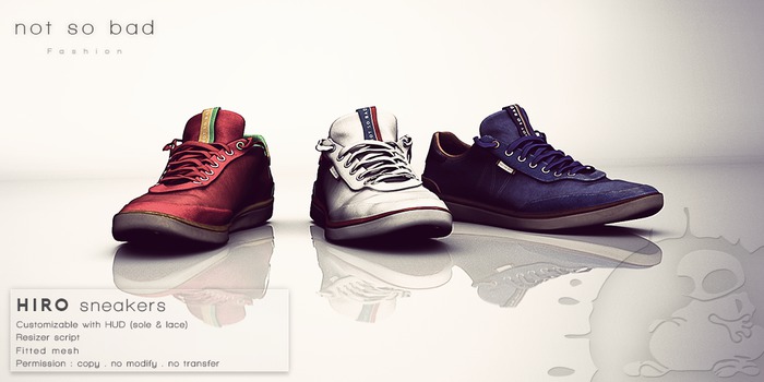 not so bad . mesh . HIRO sneakers . full pack 3 . 3 colors