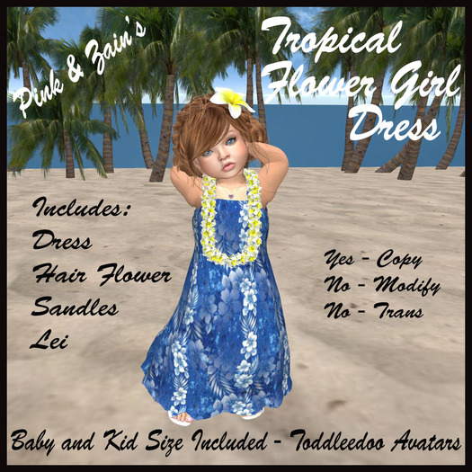 Tropical Flower Girl - Blue [Boxed]