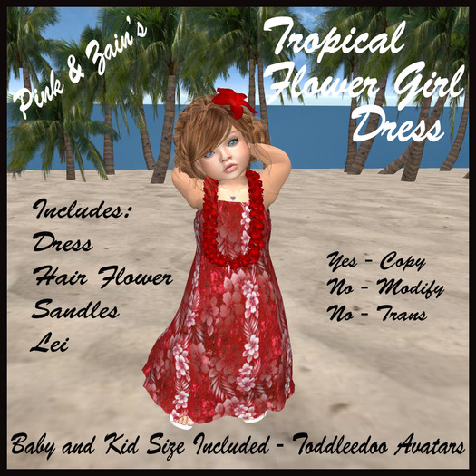 Tropical Flower Girl - Red [Boxed]