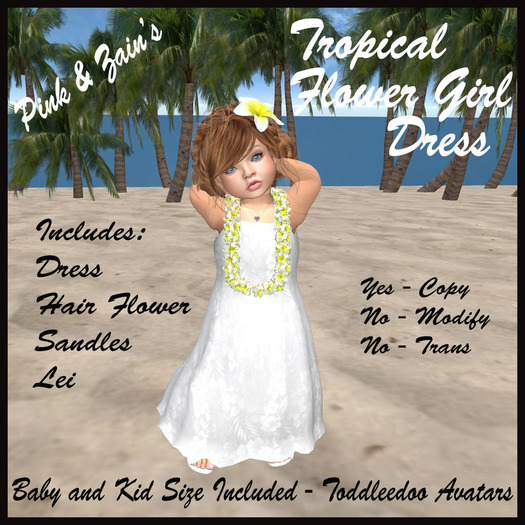 Tropical Flower Girl - White [Boxed]